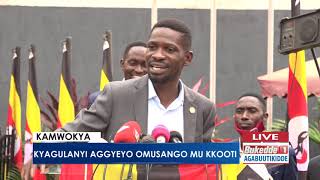 Agabuutikidde: Kyagulanyi ajjeeyo omusango mu Kkooti.