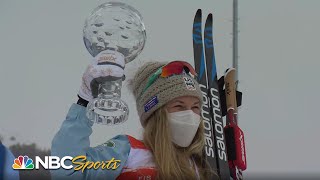 Jessie Diggins takes world cup overall title, becomes first American woman to win globe | NBC Sports