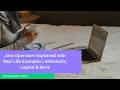 2. Java Operators Explained with Real-Life Examples | Arithmetic, Logical & More