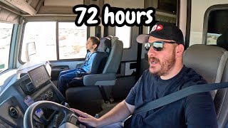 Ride Along in Class A Motorhome RV Camping in California Desert