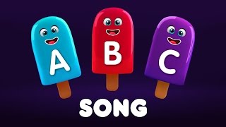 Learn ABC's with Alphabet Ice Cream Popsicles Song - Colours, Numbers and Shapes Videos Collection