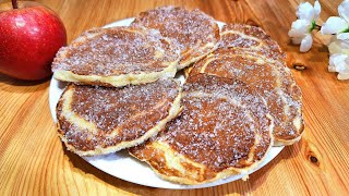 Apple Pancake in 5 minutes with 1 Egg and 1 Apple! Easy and delicious recipe 😋.