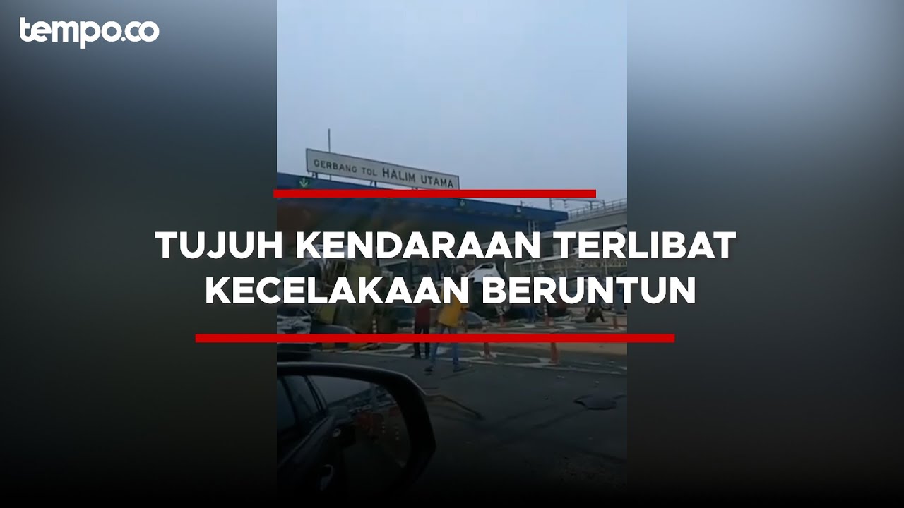 Kecelakaan Beruntun Di Gerbang Tol Halim, Diduga Sopir Truk Ugal Ugalan ...