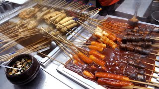 Busan Fish Cake with Spicy Sauce, Sundae | Korean Street food