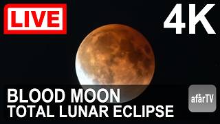 Watch Lunar Eclipse LIVE in 4K 🌑 | Total Eclipse Livestream by AfarTV