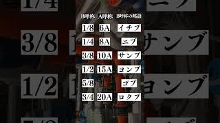 【規格呼び方】ニブとかサンブとかややこしい！ #水道 #リフォーム #水まわり #設備屋 #配管