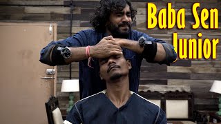 Cosmic Barber Baba Sen Junior Cosmic Head Massage | Indian Massage