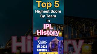 Highest Team Score in IPL History | Top 5 Team Score #shorts #short #viral #trending #shortsfeed