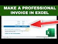 How to Create a Professional BUSINESS INVOICE in Excel (Using Free Templates or Manually)