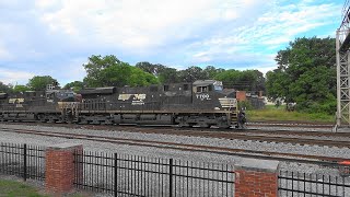 NS Grain train at the Dalton diamond with a good horn show