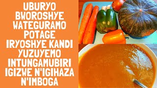 UKO WATEGURA POTAGE IRIMOIGIHAZA YUZUYE INTUNGAMUBIRI/N'IFUNGURO WAFATA ISAHA IYARIYO YOSE KU MUNSI