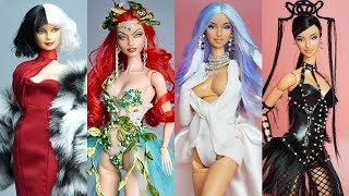 Barbie Makeover Transformations ~ 20 DIY Miniature Ideas for Barbie ~ Cardi B, Cruella, Poison ivy