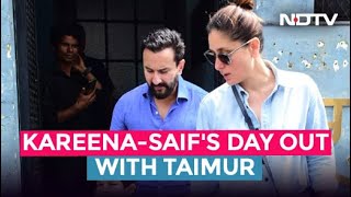Kareena Kapoor And Saif Ali Khan's Sunday Outing With Son Taimur