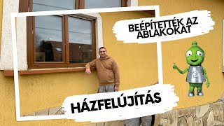 BEÉPÍTETTÉK AZ ABLAKOKAT | Fürdőszoba becsövezve | Házfelújítás #5