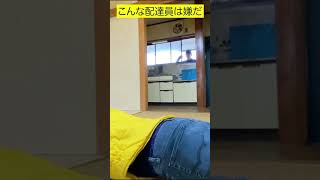 不在でも荷物を投げ入れる配達員のバイトがやばすぎたwww #Shorts