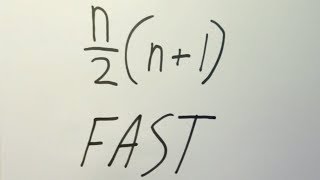 Gauss' Trick Explained - Fast