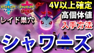 【ポケモン剣盾】『シャワーズ』が出るレイドの巣穴の出現場所・入手方法！タイプ「みず」 実況解説【ソード・シールド】ニャン速ちゃんねる