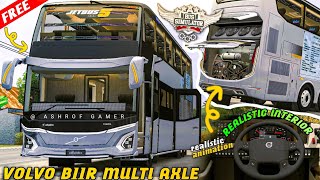 New VOLVO B11R PREMIUM MULTI AXLE BUS MOD For Bussid🤩New Bus Mod For Bussid #bussidmod