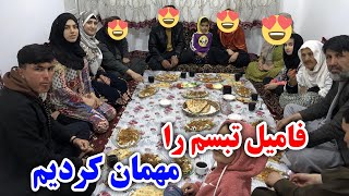 در افطار امروز فامیل تبسم را مهمان هوسانه مزه دار کردیم 😋