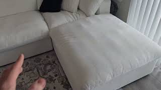 WJShome Cloud Modular Sectional Sofa Couch, Minimalist Wide Deep Seat Convertible Couches Review