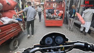 Motorcycle Ride In Pakistan's BUSTLING STREETS | POV Bike Riding Sialkot City Tour