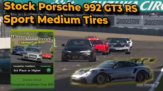 GT7 - PSVR2 - Weekly Challenges, European Clubman 600, Stock Porsche 992 GT3 RS