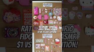 $1 sanrio fidget board asmr 🩷#diy#fidget#asmr#craft#sanrio#hellokitty#fyp#kuromi#shorts#cinnamoroll