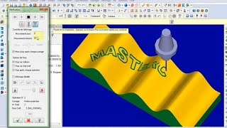 MASTERCAM X5 - text project surface using project 3d toolpath