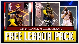 FREE LEBRON DAY PLUS PACK! CHANCE AT PINK DIAMOND LEBRON! (NBA2K18 MYTEAM)