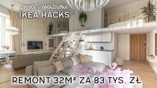 32m² kawalerka w kamienicy urządzona meblami IKEA | HOME TOUR