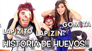 Historia de Huevos | Lapizito Gomita y Lapizin | Soy Fredy