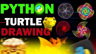 🐍 Python Turtle Graphic Drawing That Will Blow Your Mind! | Viral Coding 🎨Art with Python |