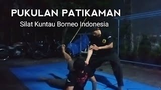 Latihan Silat Kuntau Borneo - Pukulan Patikaman cabang Bali