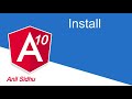 Angular 10 tutorial #2 Install