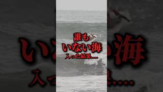 誰もいない海に入ったらいけないを証明した動画。｜#shorts #サーフィン