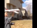 Toy plane crash