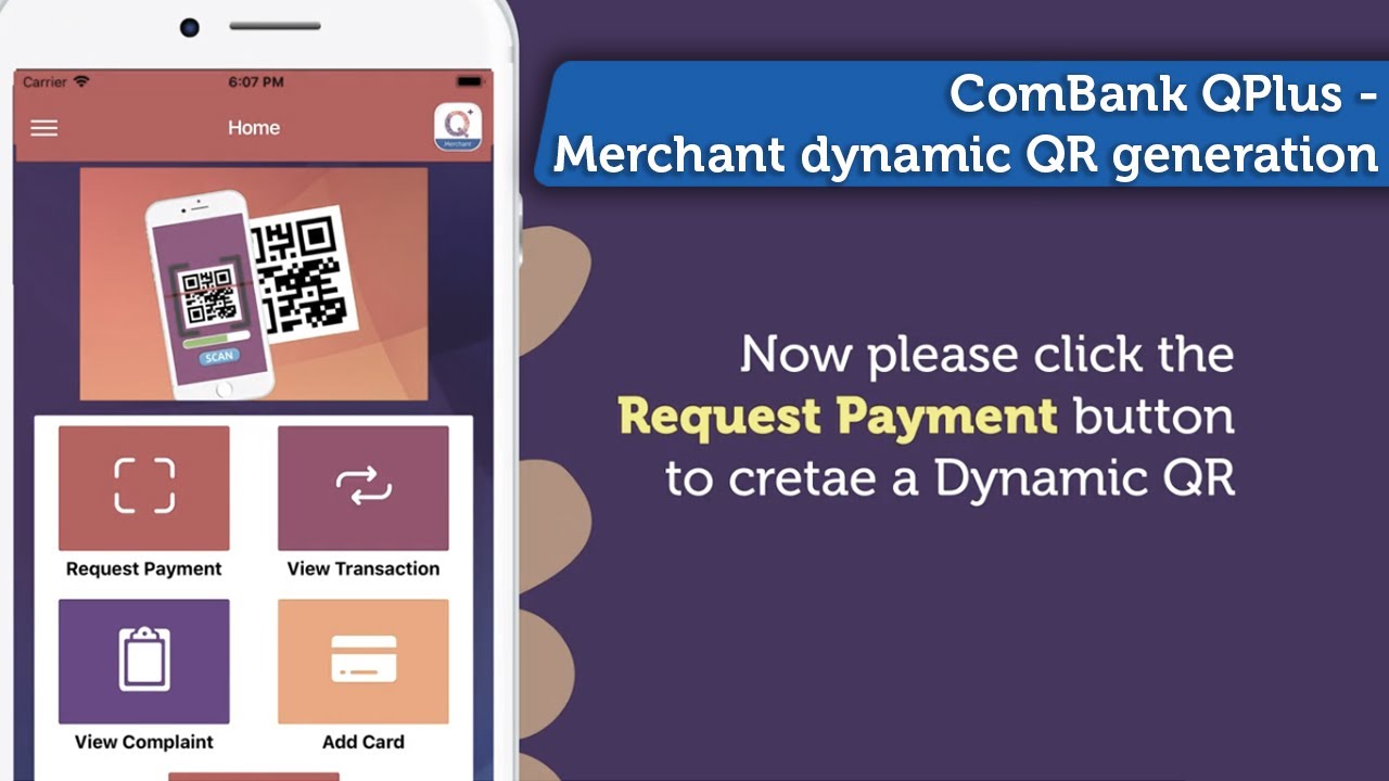 ComBank - Q Plus ( Q+ ) - Merchant Dynamic QR Generation - English 2020 ...