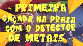 curtindo as férias  praticando detectorismo na praia , deu ouro .