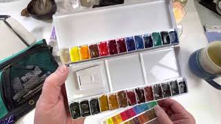 How to create portable watercolor & sketching kits for working en Plein Air.