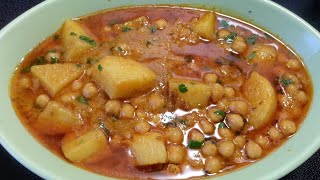 Aloo Safaid Chana Salan/Sabzi.Aaloo Cholay Ka Salan.Aaloo Aur Cholay In Urdu Aur English