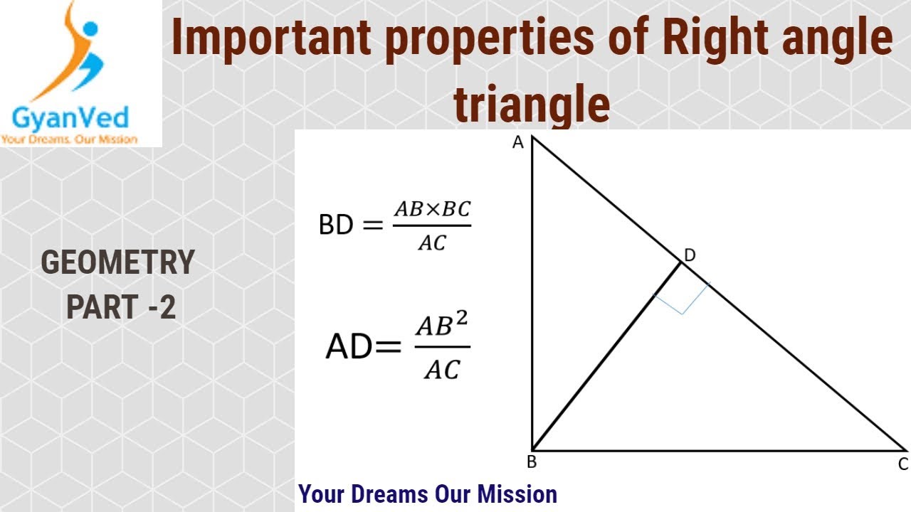 Geometry Part -2 (Properties Of Right Angle Triangle) - YouTube