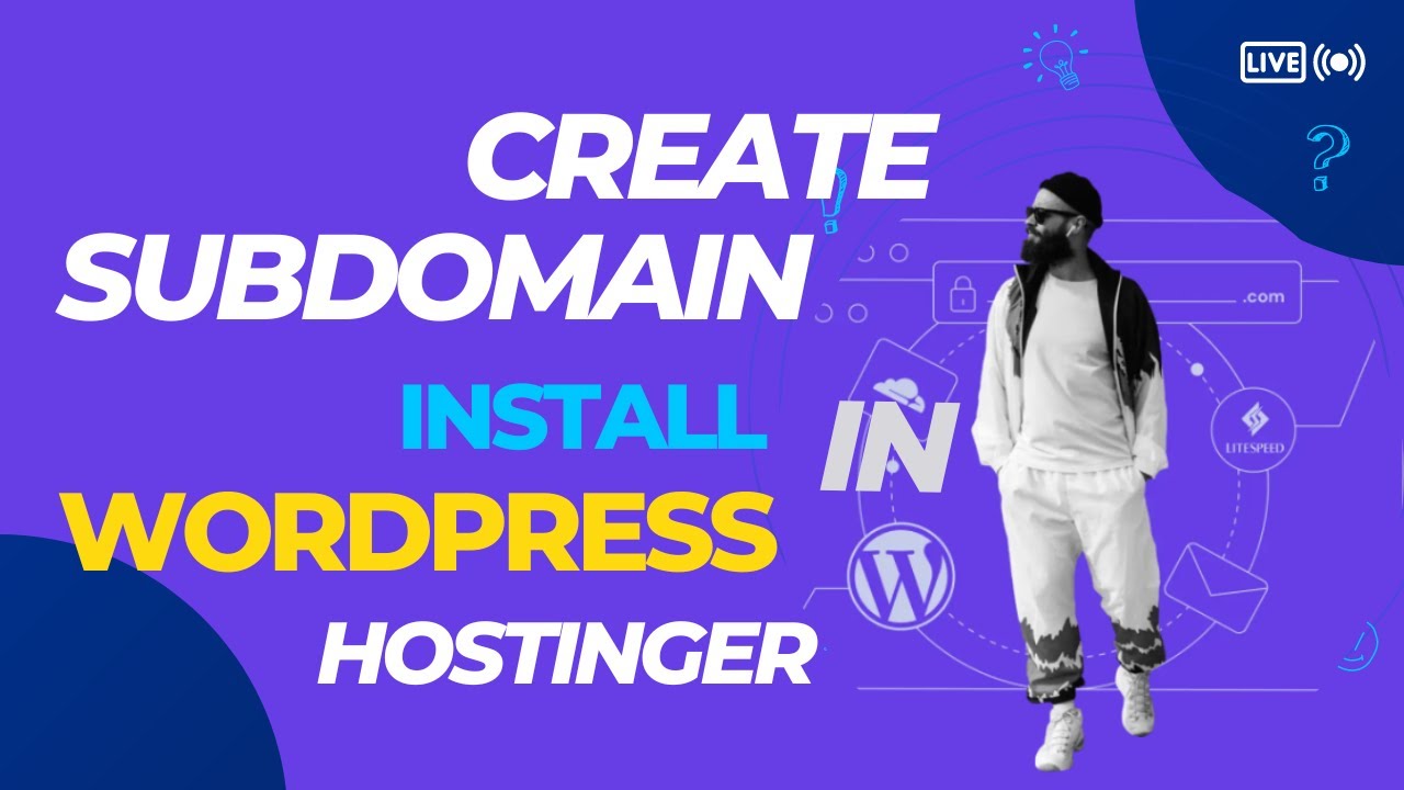 Create Subdomain And Install WordPress In Hostinger Hosting - YouTube