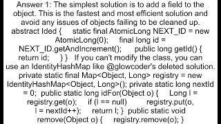 how do I get a unique ID per object in Java