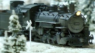 Amazing Railway Layout in HOn3 gauge with Rocky Mountains and Winter Landscape