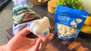 GENUIS Hack to Peel TONS of Garlic QUICKLY! Easy Kitchen Hack to Peel and Chop Garlic!