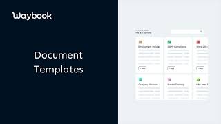 Creating SOPs using Waybook Templates