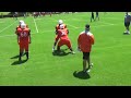 2019 TU OFFENSIVE LINE RUN BLOCKING DRILLS    BEN LUTHER W SLIDES