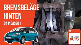 Wie C4 Picasso 1 Bremsbeläge hinten wechseln 🚗