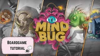 桌遊教學#9 - Mindbug (Boardgame tutorial) | 附中文字幕 | 簡單二人對戰卡Game