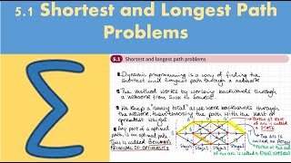 5.1 Shortest and longest path problems (Decision 2 - Chapter 5: Dynamic programming)